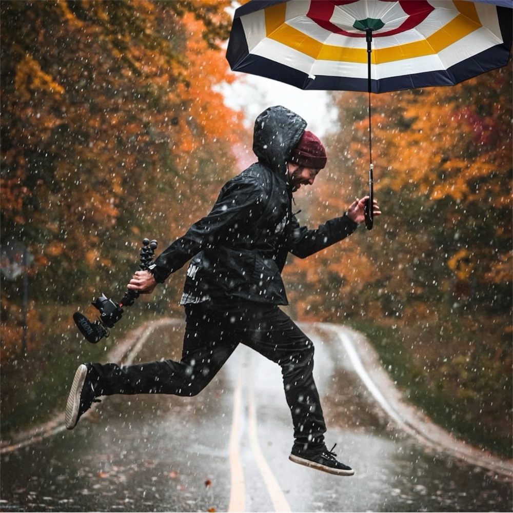 HBC Stripes Walking Fulton Umbrella